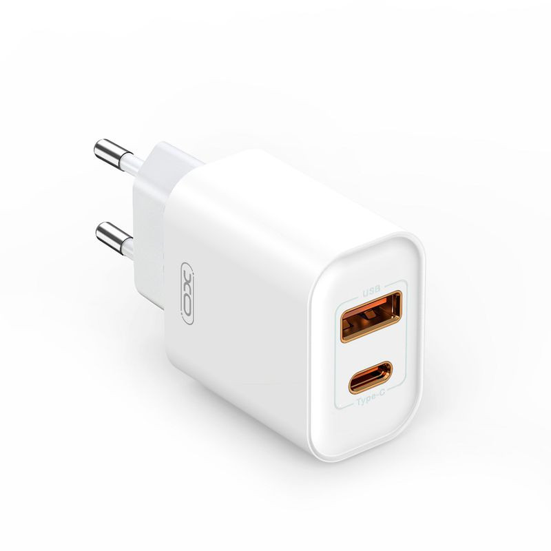 Chargeur mural XO CE12 20W USB-C & USB-A Chargeur mural XO CE12 20W USB-C & USB-A